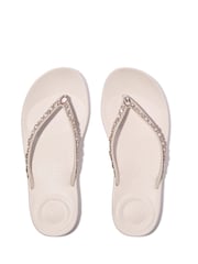 FitFlop Pink Iqushion Multi-Crystal Ergonomic Flip Flops - Image 1 of 5