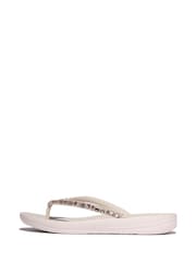 FitFlop Pink Iqushion Multi-Crystal Ergonomic Flip Flops - Image 2 of 5