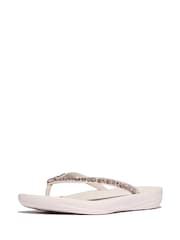FitFlop Pink Iqushion Multi-Crystal Ergonomic Flip Flops - Image 3 of 5