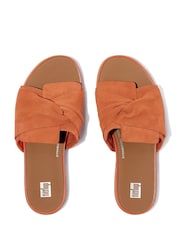 FitFlop Orange Gracie Soft-Twist Suede Slides - Image 4 of 5