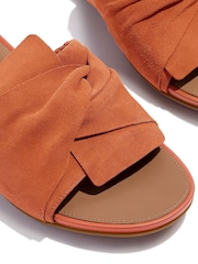 FitFlop Orange Gracie Soft-Twist Suede Slides - Image 5 of 5