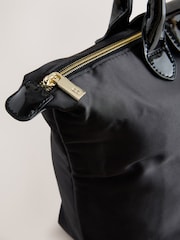 Baker by Ted Baker Girls Back to School Nylon Bow Black Tote Bag - Image 7 of 7