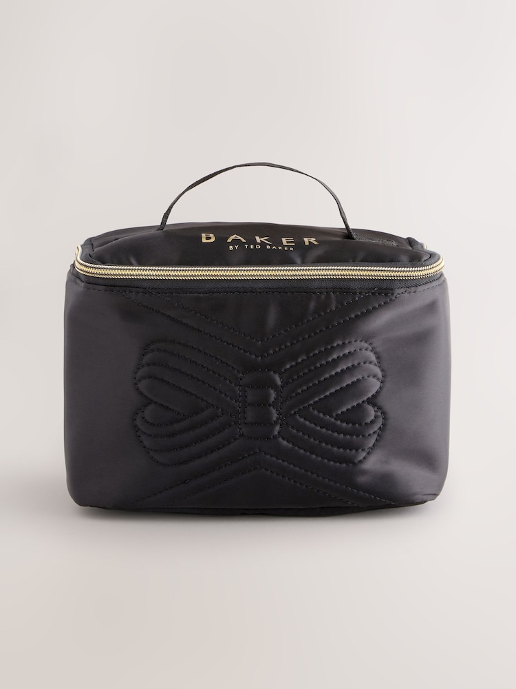 Baker by Ted Baker Girls Back To School Quilted Bow Black Lunch Bag - Image 1 of 6