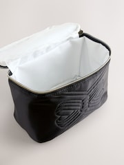Baker by Ted Baker Girls Back To School Quilted Bow Black Lunch Bag - Image 6 of 6