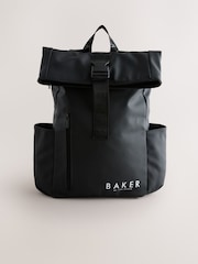 Negro - Baker by Ted Baker Boys Back to School Roll Top Backpack - Imagen 1 de 7