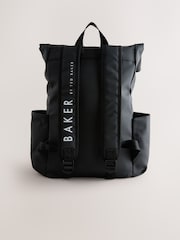 Negro - Baker by Ted Baker Boys Back to School Roll Top Backpack - Imagen 2 de 7