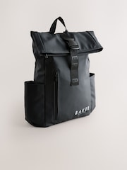 Negro - Baker by Ted Baker Boys Back to School Roll Top Backpack - Imagen 3 de 7