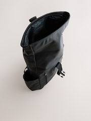 Negro - Baker by Ted Baker Boys Back to School Roll Top Backpack - Imagen 4 de 7