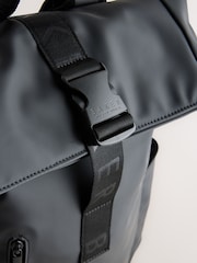 Negro - Baker by Ted Baker Boys Back to School Roll Top Backpack - Imagen 6 de 7