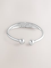 Silver Tone Hinge Bangle - Image 1 of 3