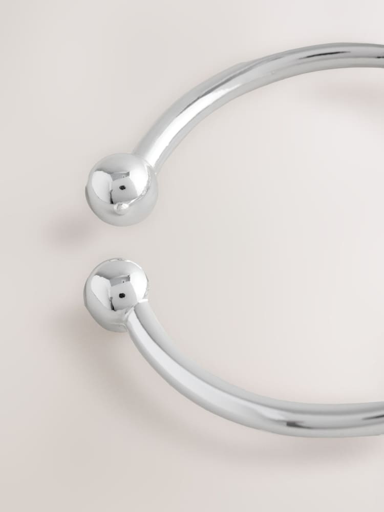 Silver Tone Hinge Bangle - Image 2 of 3