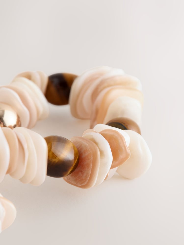 neutre - Bracelet en perles échancrées - Image 3 of 3