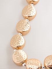 Gold Tone Chunky Hammered Bracelet - Image 3 of 3