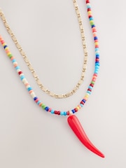 Multi Coloured Chilli Necklace - Image 3 of 6