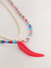 Multi Coloured Chilli Necklace - Image 4 of 6