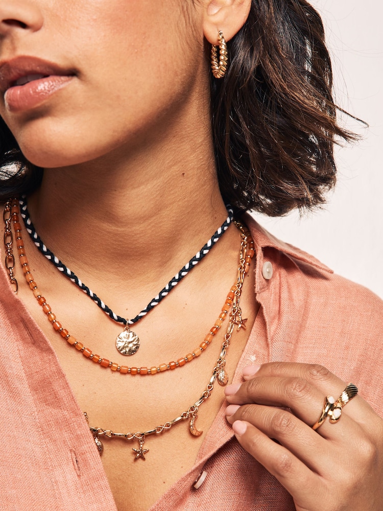 Bright Multilayer Beaded Necklace - Image 1 of 5