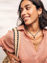 Bright Multilayer Beaded Necklace - Image 2 of 5