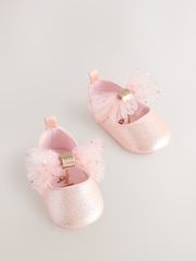 Baker by Ted Baker Baby Girls Padders Shoes With Bow - Image 1 of 5