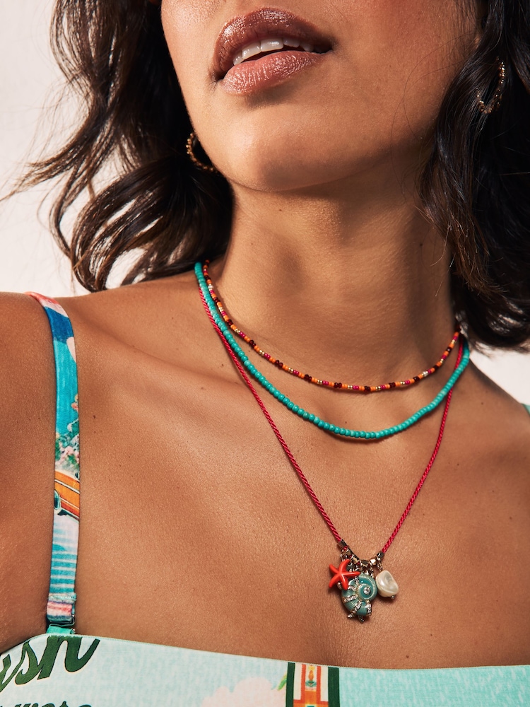 Pink Summer Charm Necklace - Image 1 of 6