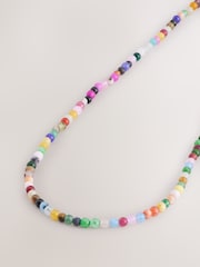 Multi Coloured Beaded Necklace - Image 3 of 6