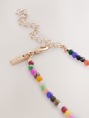 Multi Coloured Beaded Necklace - Image 4 of 6