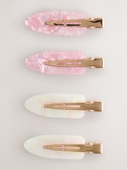Pink/ White No Crease Hair Clip - Image 1 of 3