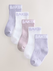 Baker by Ted Baker Girls Socks 5 Pack - Image 1 of 8