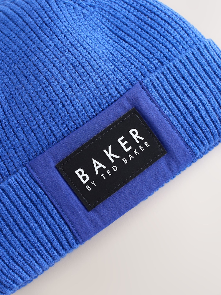 Baker by Ted Baker Boys Beanie and Gloves Set - Image 2 of 5 Baker by Ted Baker Boys Beanie and Gloves Set - Image 2 of 5