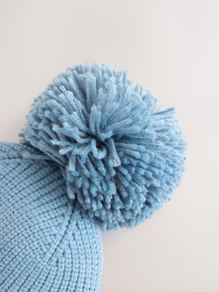 Baker by Ted Baker Boys Pom Beanie and Mittens Set - Image 4 of 4 Baker by Ted Baker Boys Pom Beanie and Mittens Set - Image 4 of 4