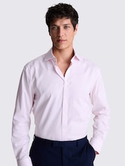 MOSS Pink Regular Fit Dobby Stretch Shirt - Image 1 of 5
