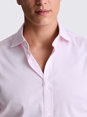 MOSS Pink Regular Fit Dobby Stretch Shirt - Image 2 of 5