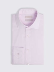 MOSS Pink Regular Fit Dobby Stretch Shirt - Image 4 of 5
