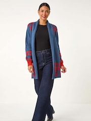 Roman Patterned Knit Cardigan - Image 2 of 5