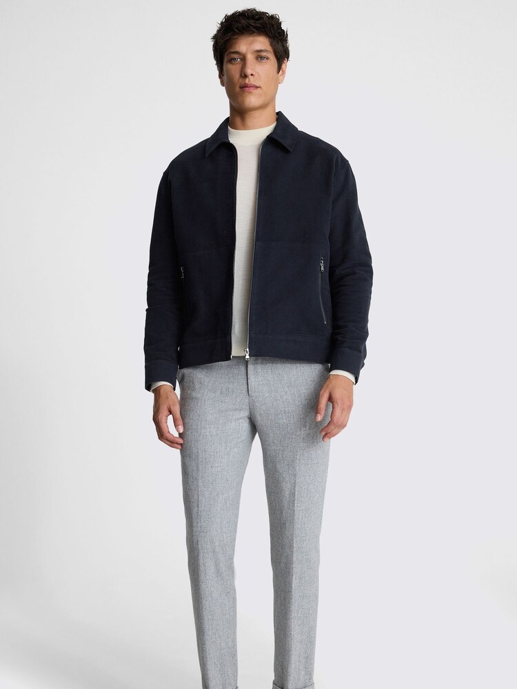 MOSS Blue Moleskin 100% Cotton Jacket - Image 2 of 4