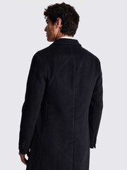 MOSS Blue Double Face Epsom Overcoat - Image 5 of 5