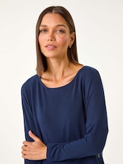 Roman 2 in 1 Contrast Hem Detail Stretch Top - Imagen 3 de 5