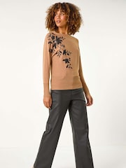 Pulover tricotat Roman Paiete Floral - Image 1 of 5
