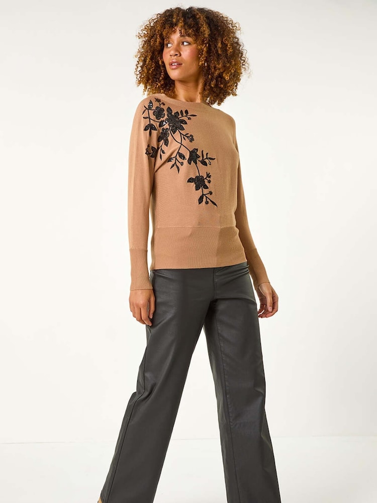 Pulover tricotat Roman Paiete Floral - Image 1 of 5