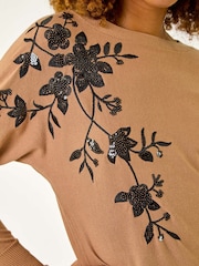 Pulover tricotat Roman Paiete Floral - Image 5 of 5