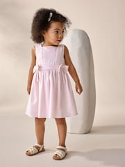 Pink/White Stripe Bow Detail Prom Dress (3mths-8yrs) - Image 2 of 8