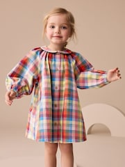 Multi Check Print 100% Cotton Shirt Dress (3mths-8yrs) - Image 1 of 8