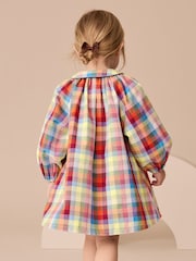 Multi Check Print 100% Cotton Shirt Dress (3mths-8yrs) - Image 3 of 8