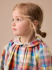 Multi Check Print 100% Cotton Shirt Dress (3mths-8yrs) - Image 5 of 8