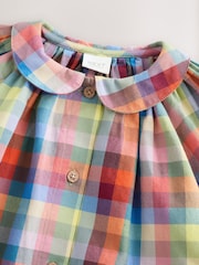 Multi Check Print 100% Cotton Shirt Dress (3mths-8yrs) - Image 6 of 8