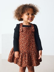 Animal Print Bubble Hem Pinafore Dress (3mths-8yrs) - Image 1 of 8
