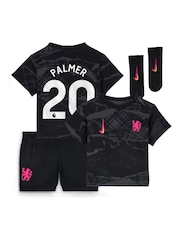 Nike Black Infants Palmer Chelsea Third Stadium Kit 2024-25 - Image 1 of 3