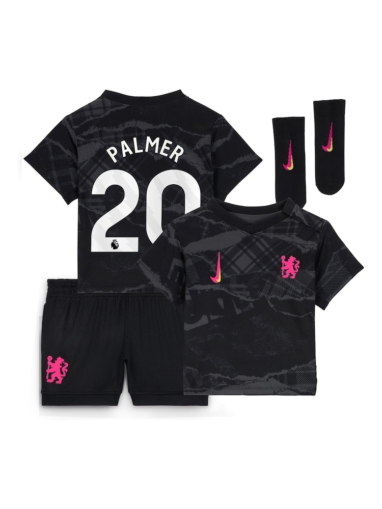 Nike Black Infants Palmer Chelsea Third Stadium Kit 2024-25 - Image 1 of 3