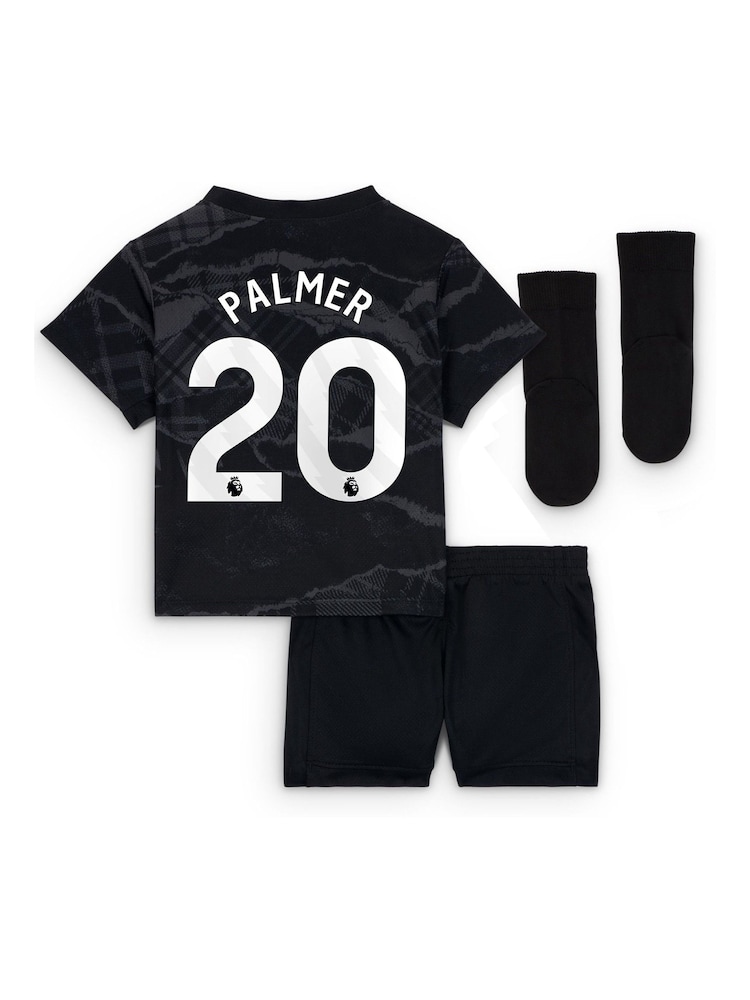 Nike Black Infants Palmer Chelsea Third Stadium Kit 2024-25 - Image 3 of 3