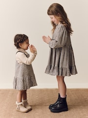 Kariert, Neutral - Bubble Hem Pinafore Dress (3mths-8yrs) - Bild 4 von 9