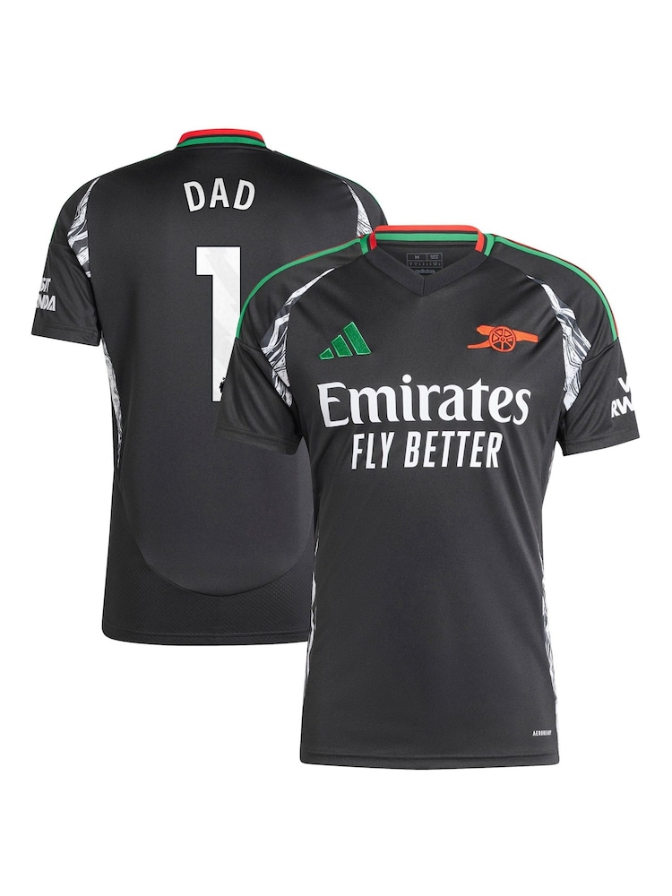 adidas Black Arsenal Away Shirt 2024-25 Dad 1 - Image 1 of 3
